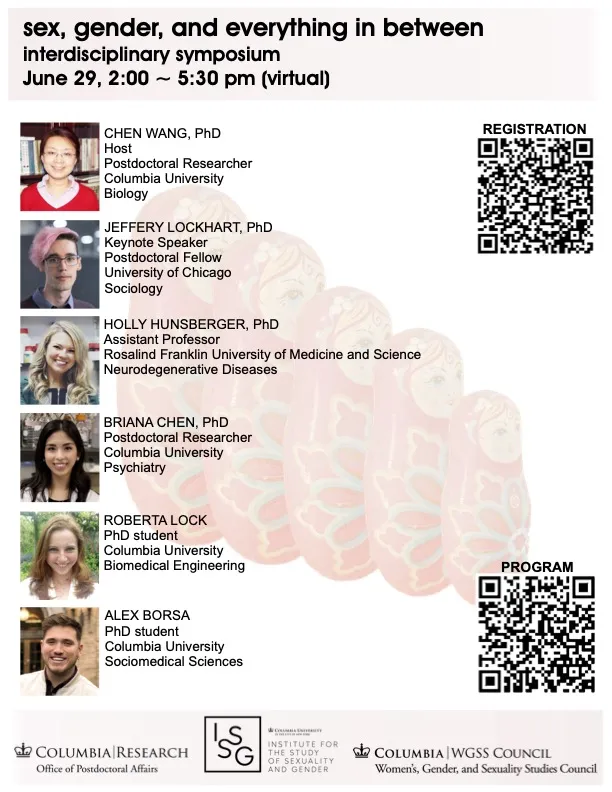 Sex, Gender, and Everything in Between Symposium Flyer